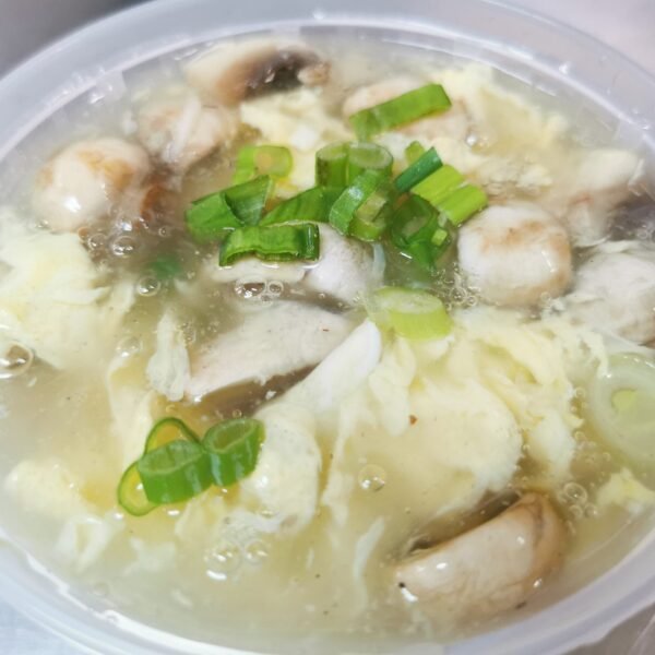 Egg Drop Mushroom Soup